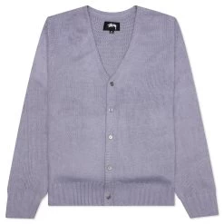 Stussy Brushed Cardigan - Lavender