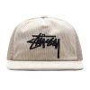 Stussy Corduroy Trucker Cap - Cream