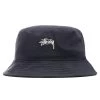 Stussy Stock Canvas Bucket Hat - Navy