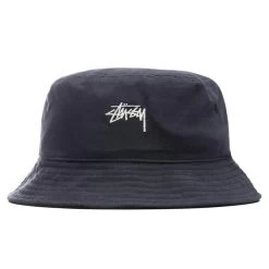 Stussy Stock Canvas Bucket Hat - Navy