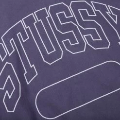 Stussy Varsity Oversized Crew - Washed Blue -Fashion Clothing Store Stussy Varsity Oversized Crew Washed Blue 118536 WASB 11 04 23 Feature KN 6