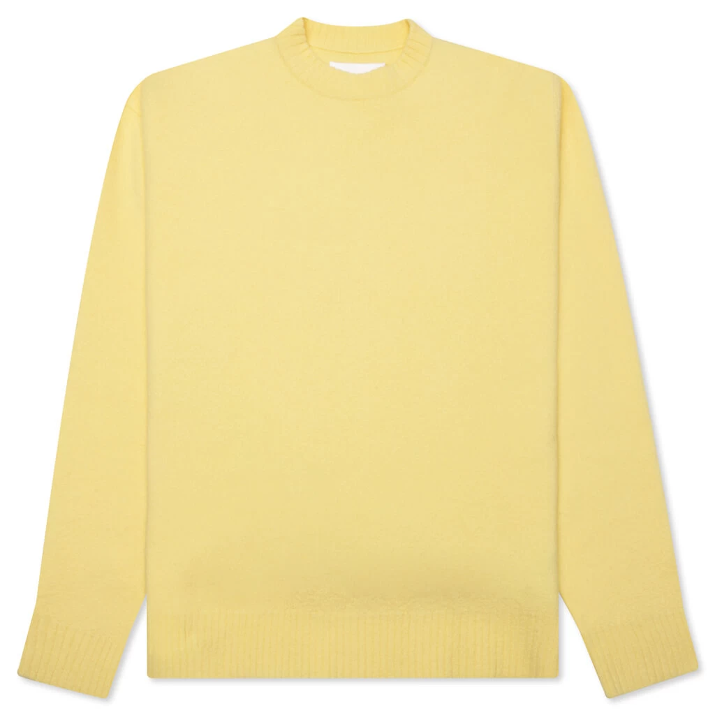 Jil Sander Crew Knit Sweater - Lemon 1 Jil Sander Crew Knit Sweater - Lemon
