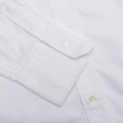 Classic Fit Button Down L/S Shirt - White -Fashion Clothing Store Thom Browne Classic Fit Button Down L S Shirt White MWL319A 06177 100 04 21 2021 01 6