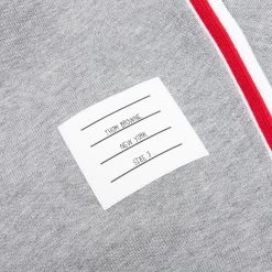 Classic Loopback RWB Side Stripe Sweatpants - Light Grey -Fashion Clothing Store Thom Browne Classic Loopback RWB Side Stripe Sweatpants Light Grey MJQ066A 03377 055 04 04 22 Feature 5
