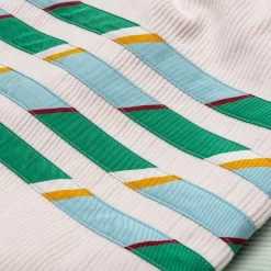 Funmix Corduroy 4Bar Shirt Jacket - Light Green -Fashion Clothing Store Thom Browne Funmix Corduroy 4Bar Shirt Jacket Light Green MJO172F F0220 330 06 18 23 Feature KN 8