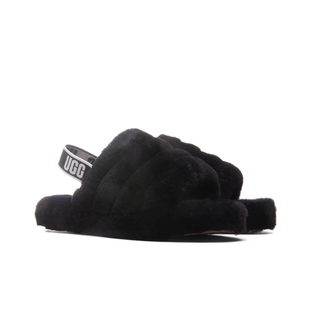 Ugg Kids Fluff Yeah Slide - Black 3 Ugg Kids Fluff Yeah Slide - Black - Image 3