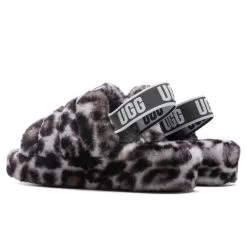 Ugg Women's Fluff Yeah Slide Panther Print - Stormy Grey -Fashion Clothing Store UGG Women s Fluff Yeah Slide Panther Print Stormy Grey 1120903 SYGR 11 06 2021 01 3