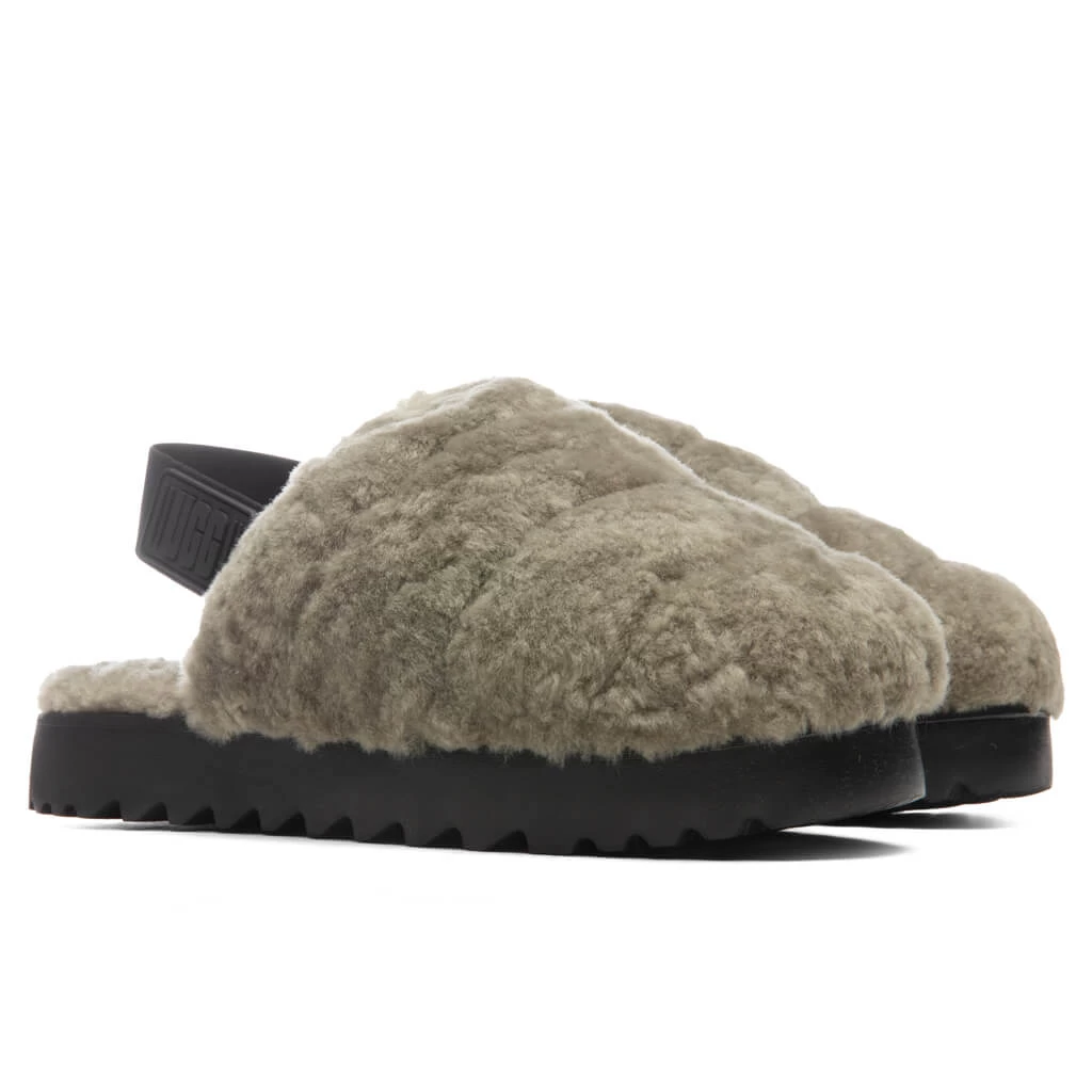 Ugg Women's Super Fluff Slipper - Burnt Olive 2 Ugg Women's Super Fluff Slipper - Burnt Olive - Image 2
