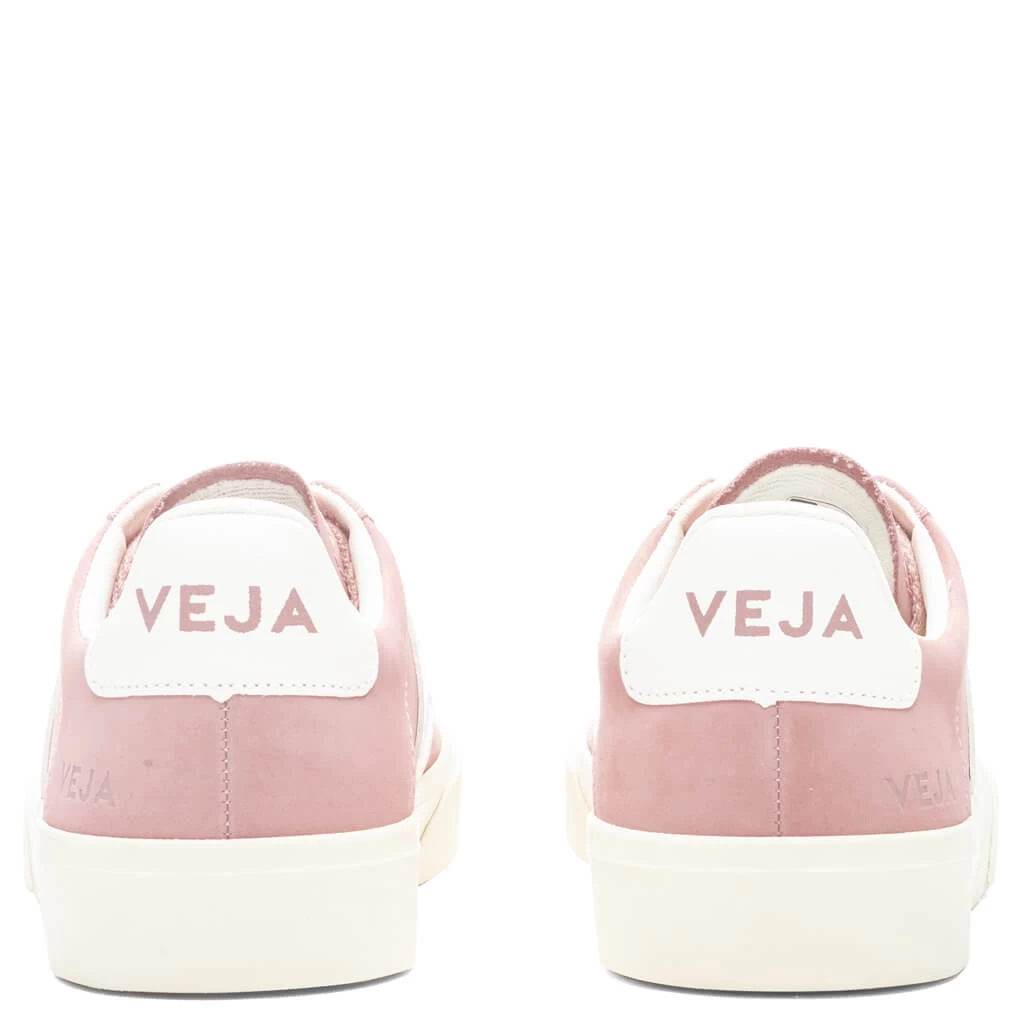 Veja Women's Campo Nubuck - Babe/White 4 Veja Women's Campo Nubuck - Babe/White - Image 4