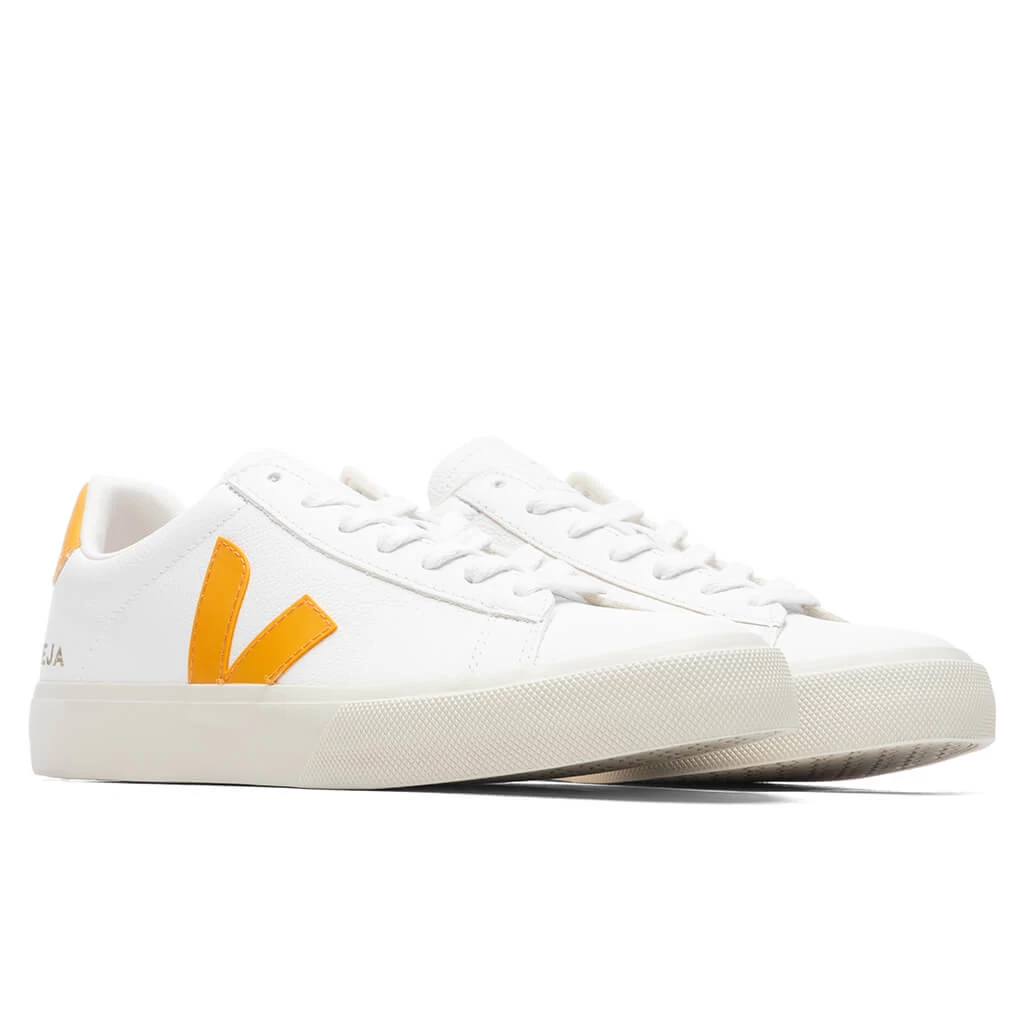 Veja Women's Campo Chromefree Leather - Extra White/Ouro 2 Veja Women's Campo Chromefree Leather - Extra White/Ouro - Image 2