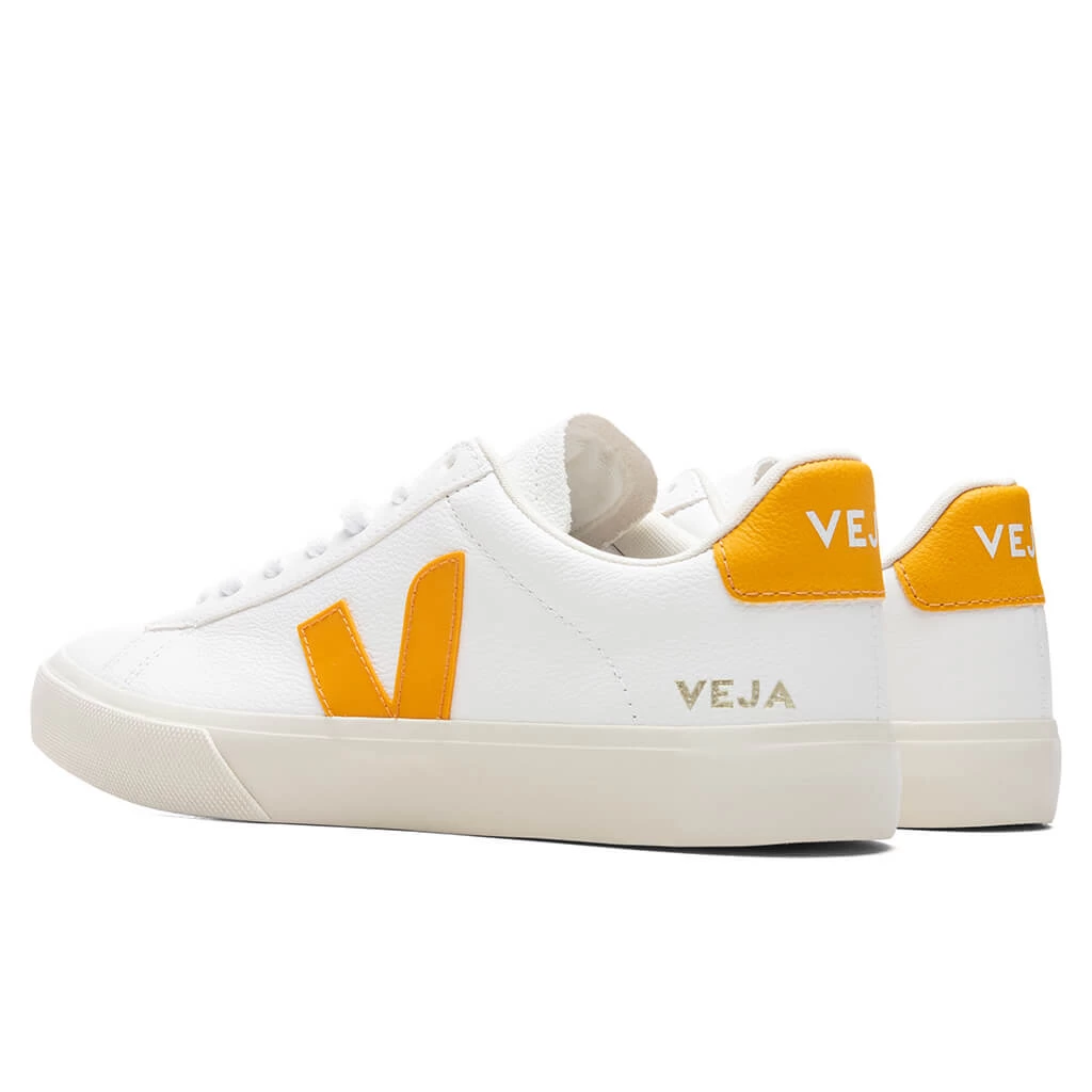 Veja Women's Campo Chromefree Leather - Extra White/Ouro 3 Veja Women's Campo Chromefree Leather - Extra White/Ouro - Image 3