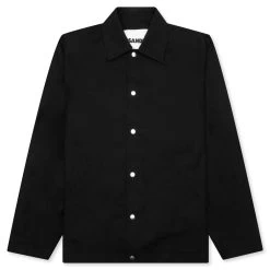 Jil Sander Logo Print Shirt Jacket - Black