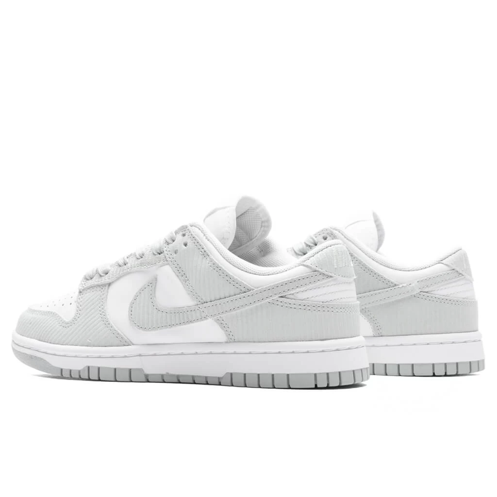 Nike Women's Dunk Low - White/Light Silver 3 Nike Women's Dunk Low - White/Light Silver - Image 3