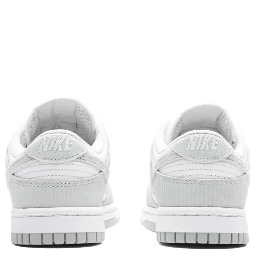 Nike Women's Dunk Low - White/Light Silver 4 Nike Women's Dunk Low - White/Light Silver - Image 4