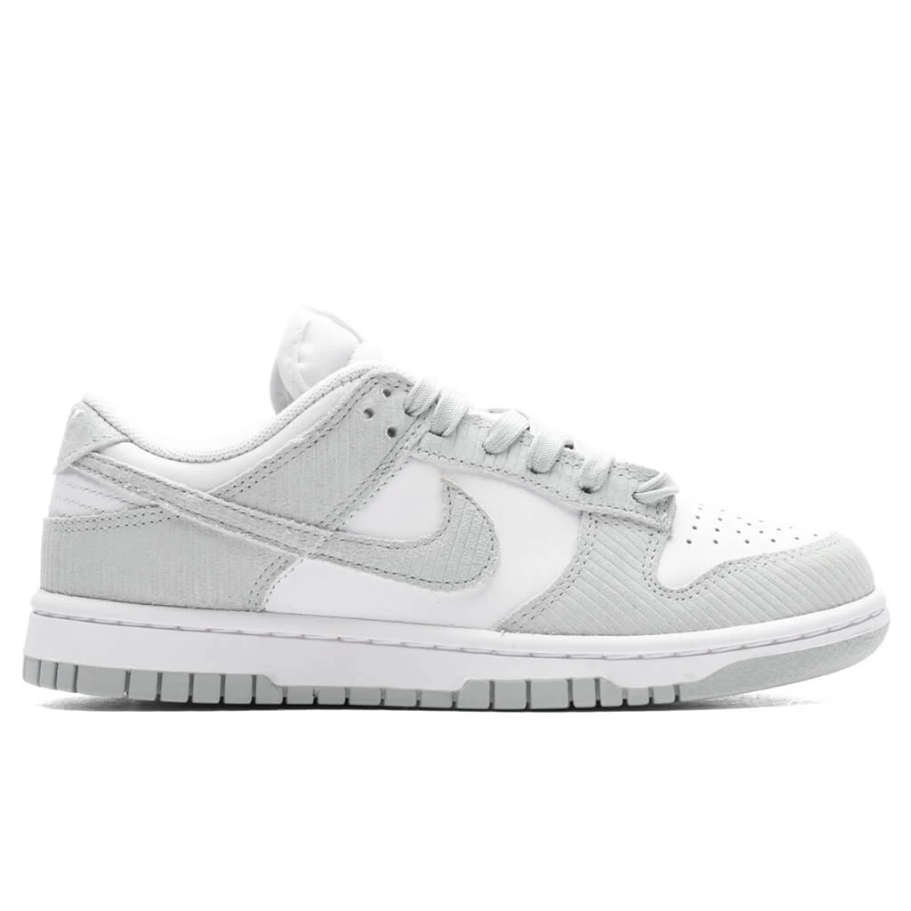 Nike Women's Dunk Low - White/Light Silver 1 Nike Women's Dunk Low - White/Light Silver