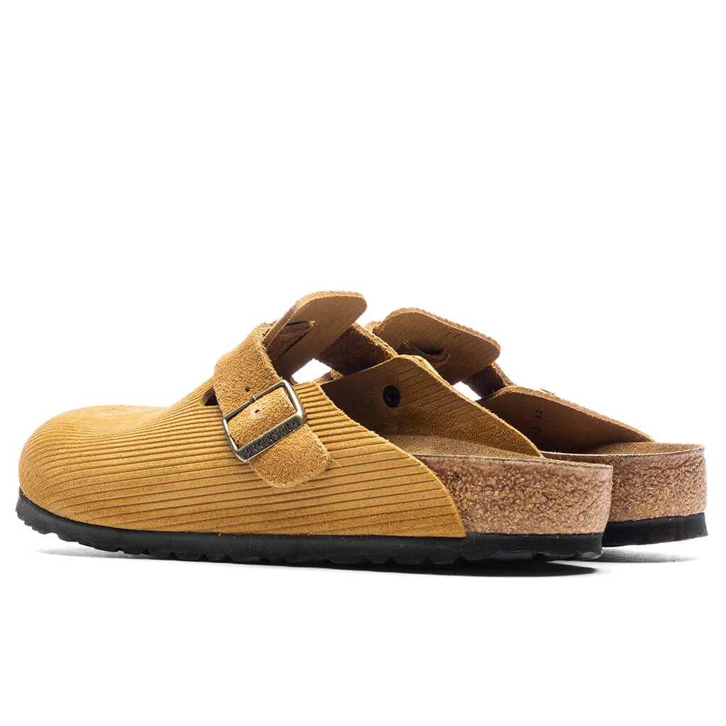 Birkenstock Women's Narrow Boston Suede Embossed - Cork Brown 3 Birkenstock Women's Narrow Boston Suede Embossed - Cork Brown - Image 3