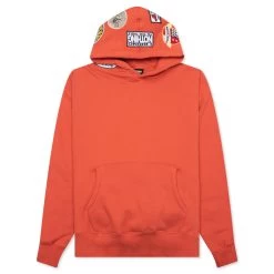 Pleasures Worms Hoodie - Rust