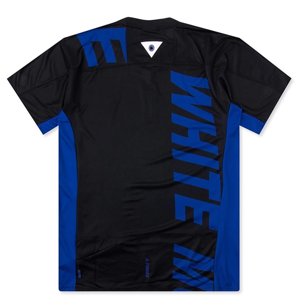 Adidas Originals Originals X White Mountaineering TX Trail Tee - Black/Royal 4 Adidas Originals Originals X White Mountaineering TX Trail Tee - Black/Royal - Image 4