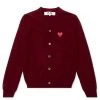 Knit Cardigan Red Heart - Burgundy