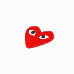 Women's Camouflage Edge Heart T-Shirt - White -Fashion Clothing Store comme des garcons play womens camouflage edge heart t shirt white 4