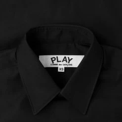 Women's Red Heart Button Up - Black 6 Women's Red Heart Button Up - Black -Fashion Clothing Store comme des garcons play womens red heart button up black 2