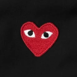 Women's Red Heart Button Up - Black 7 Women's Red Heart Button Up - Black -Fashion Clothing Store comme des garcons play womens red heart button up black 3