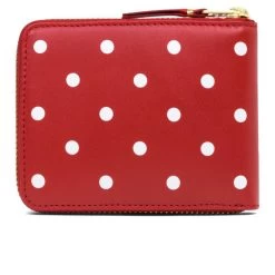 Comme Des Garcons Polka Dots Wallet - Red -Fashion Clothing Store comme des garcons sa7100 polka dot wallet red sa7100pd red 2