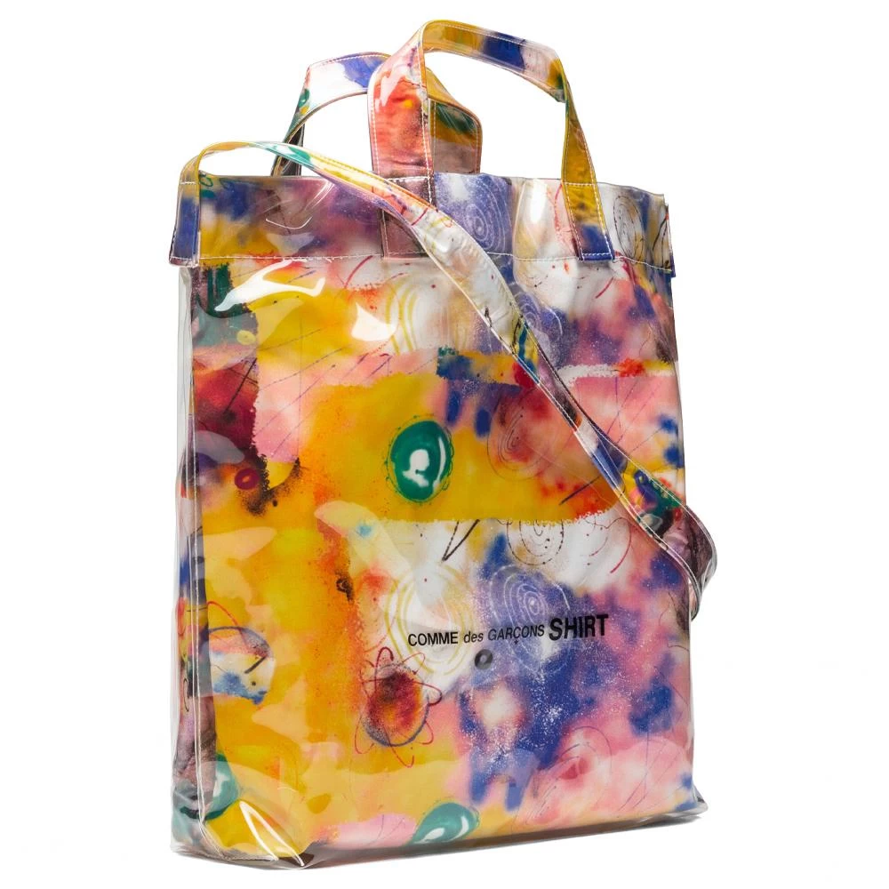 Comme Des Garcons SHIRT X Futura Tote Bag - Yellow 2 Comme Des Garcons SHIRT X Futura Tote Bag - Yellow - Image 2