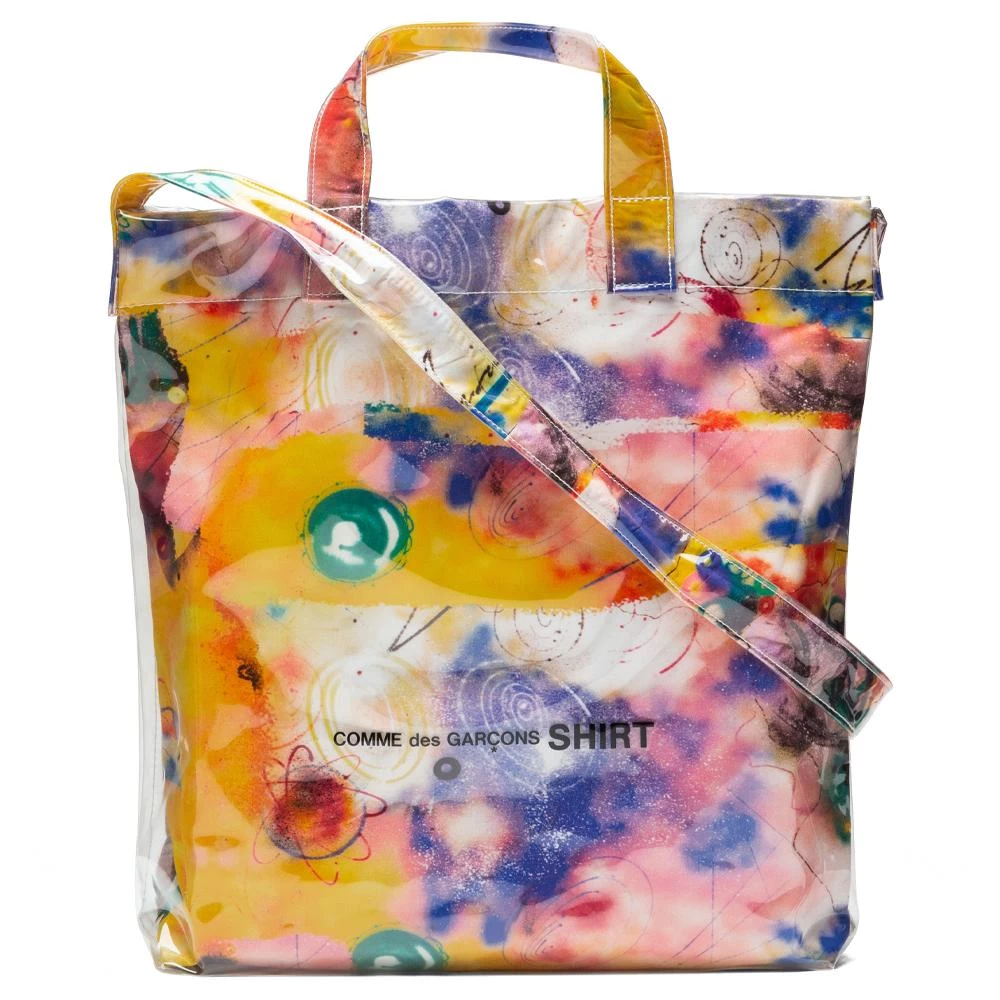 Comme Des Garcons SHIRT X Futura Tote Bag - Yellow 1 Comme Des Garcons SHIRT X Futura Tote Bag - Yellow