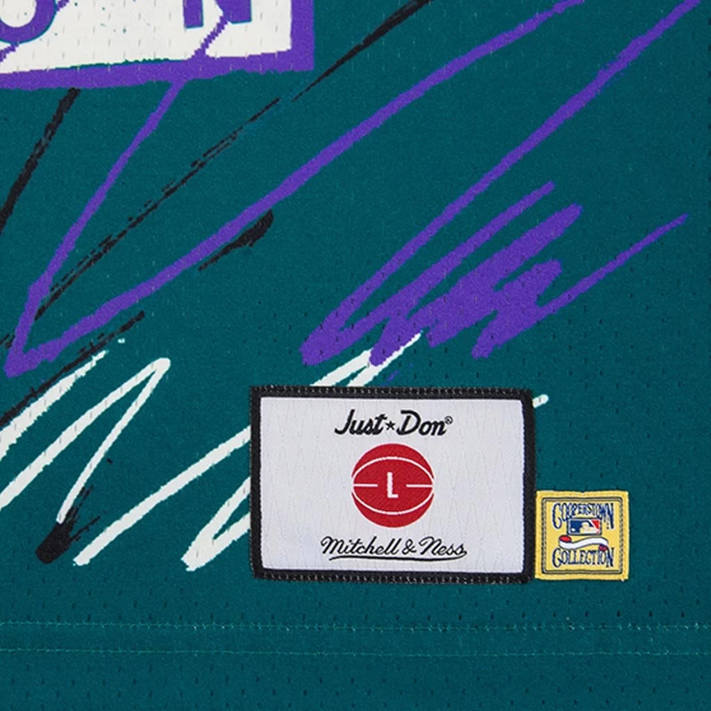 Just Don 'Seattle Mariners' Sublimated Jersey - Pattern Teal 3 Just Don 'Seattle Mariners' Sublimated Jersey - Pattern Teal - Image 3