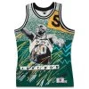 Just Don 'Seattle Supersonics' Sublimated Jersey - Pattern Kelly Green