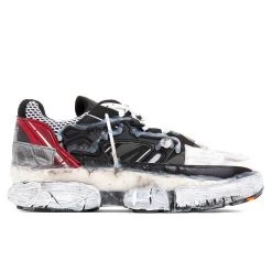 Maison Margiela Fusion Sneaker Low Top In Black/White/Red