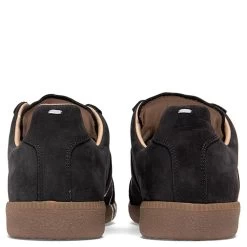 Maison Margiela Replica Low Top Suede Paint Drop - Black/Multi -Fashion Clothing Store maison margiela replica low top suede paint drop blackmulti 4