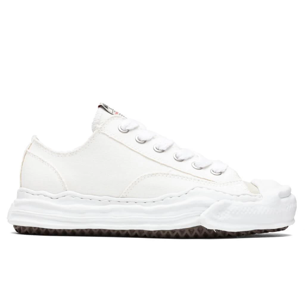 Hank Low OG Sole Toe Cap Canvas Sneaker - White 1 Hank Low OG Sole Toe Cap Canvas Sneaker - White