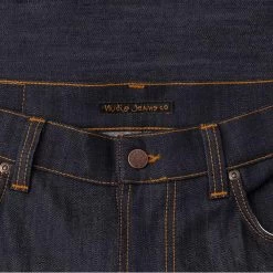 Nudie Jeans Thin Finn - Dry Ecru Embo -Fashion Clothing Store nudie jeans thin finn dry ecru embo 2