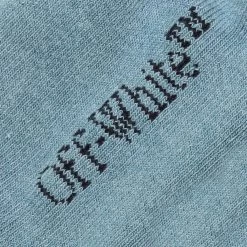 Arrow Mid Length Socks - Light Blue/Black 5 Arrow Mid Length Socks - Light Blue/Black -Fashion Clothing Store off white co virgil abloh arrow mid length socks light blueblack omra001f20kni0014010 os 3