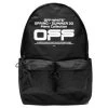 Off Wavy Logo Backpack - Black/White