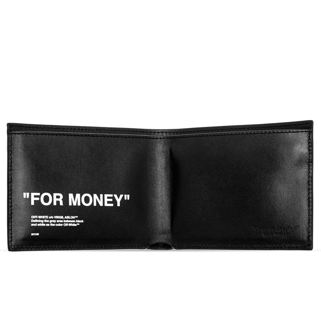 Quote Bifold Wallet - Silver/Black 2 Quote Bifold Wallet - Silver/Black - Image 2
