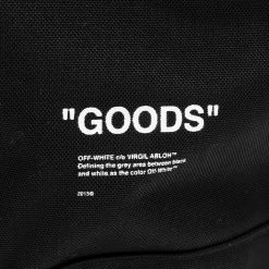 Quote Tote Bag - Black/White -Fashion Clothing Store off white co virgil abloh quote tote bag blackwhite omna054f20fab0011001 os 4