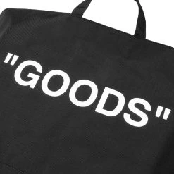 Quote Tote Bag - Black/White -Fashion Clothing Store off white co virgil abloh quote tote bag blackwhite omna054f20fab0011001 os 5