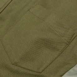 Sacai Nylon Twill X Cotton Shirt - Khaki -Fashion Clothing Store sacai nylon twill x cotton shirt khaki 3