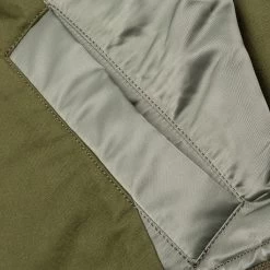 Sacai Nylon Twill X Cotton Shirt - Khaki -Fashion Clothing Store sacai nylon twill x cotton shirt khaki 4