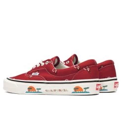 OG Era LX "Paisley" - Pompeian Red/White 6 OG Era LX "Paisley" - Pompeian Red/White -Fashion Clothing Store vans vault og era lx paisley pompeian redwhite 3