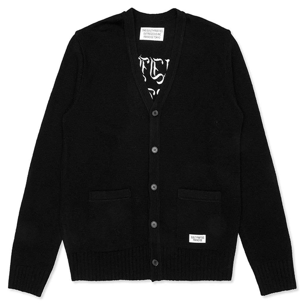Classic Cardigan 'Type 2' - Black 1 Classic Cardigan 'Type 2' - Black